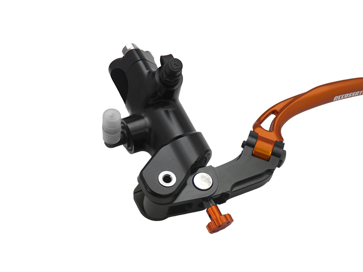 Pompa Frizione Radiale Accossato 16x18 Con Corpo Pompa Anodizzato Nero E Leva Snodata Colorata (Pomello+Leva)