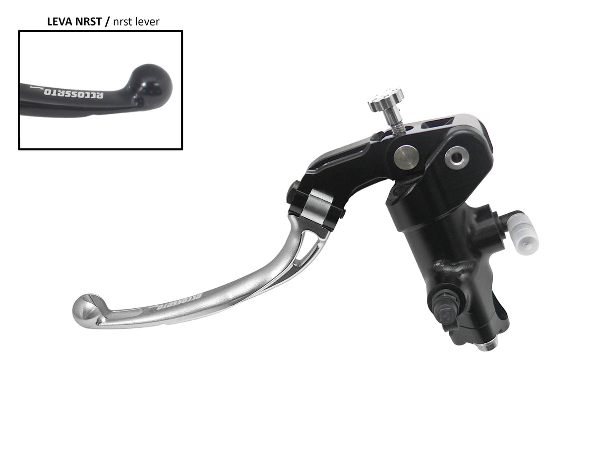 Pompa Frizione Radiale Accossato 16x18 Con Corpo Pompa Anodizzato Nero E Leva Snodata Colorata (Pomello+Leva)