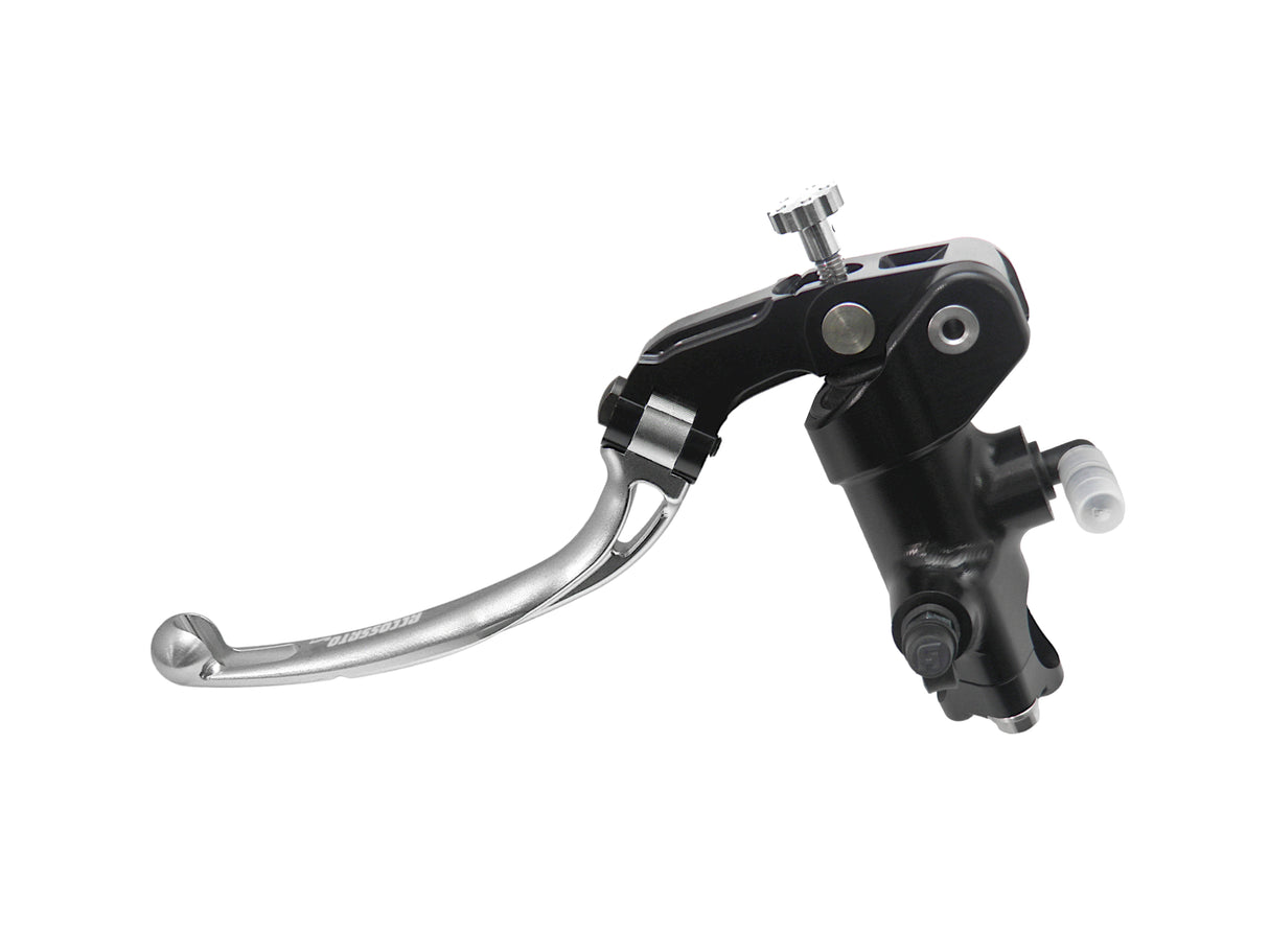 Pompa Frizione Radiale Accossato 16x18 Con Corpo Pompa Anodizzato Nero E Leva Snodata Colorata (Pomello+Leva)