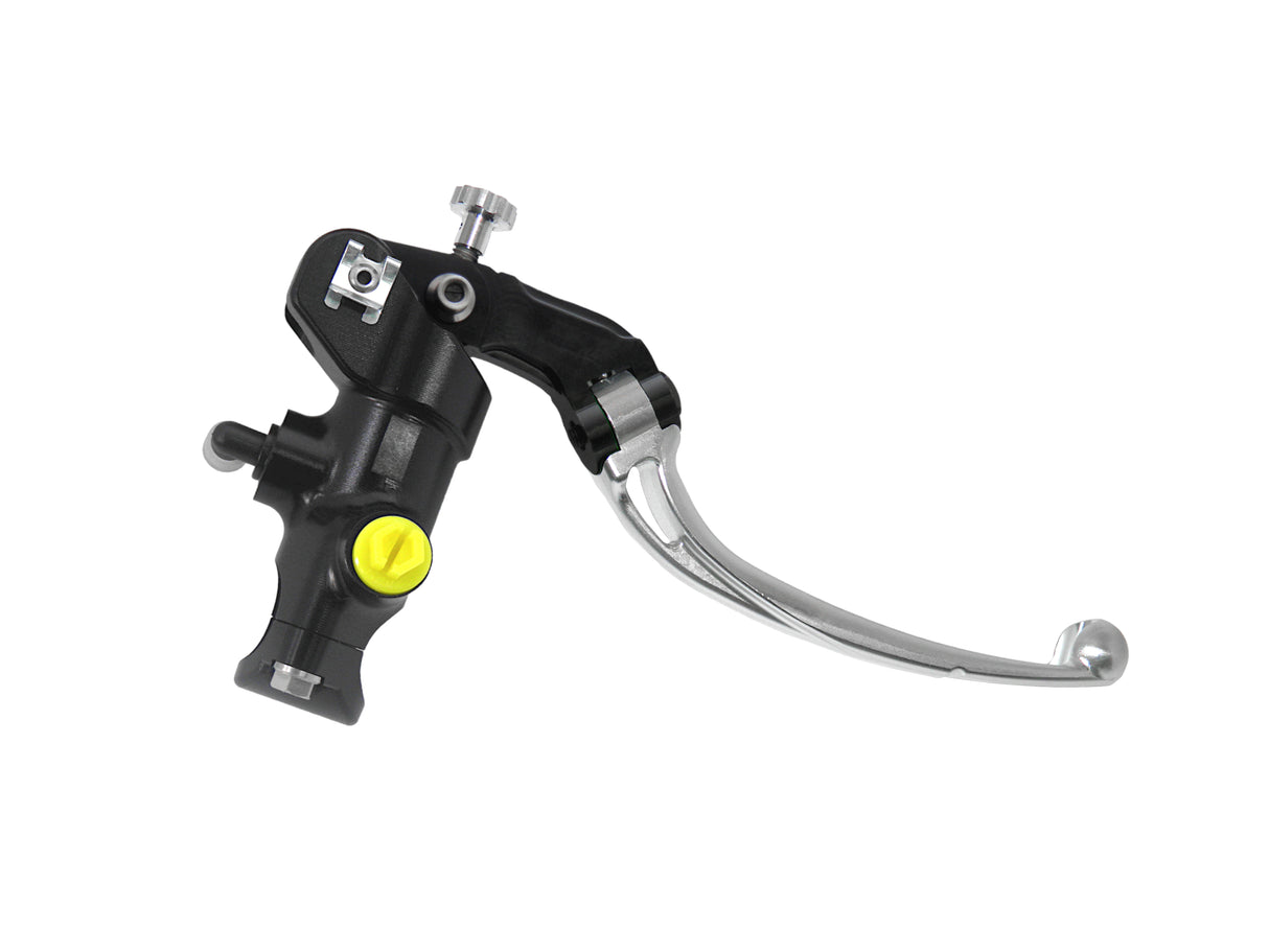 Pompa Frizione Radiale Accossato 16x18 Con Corpo Pompa Anodizzato Nero E Leva Snodata Colorata (Pomello+Leva)