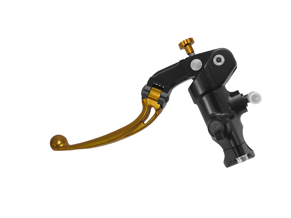 Pompa Frizione Radiale Accossato 16x18 Con Corpo Pompa Anodizzato Nero E Leva Snodata Colorata (Pomello+Leva)