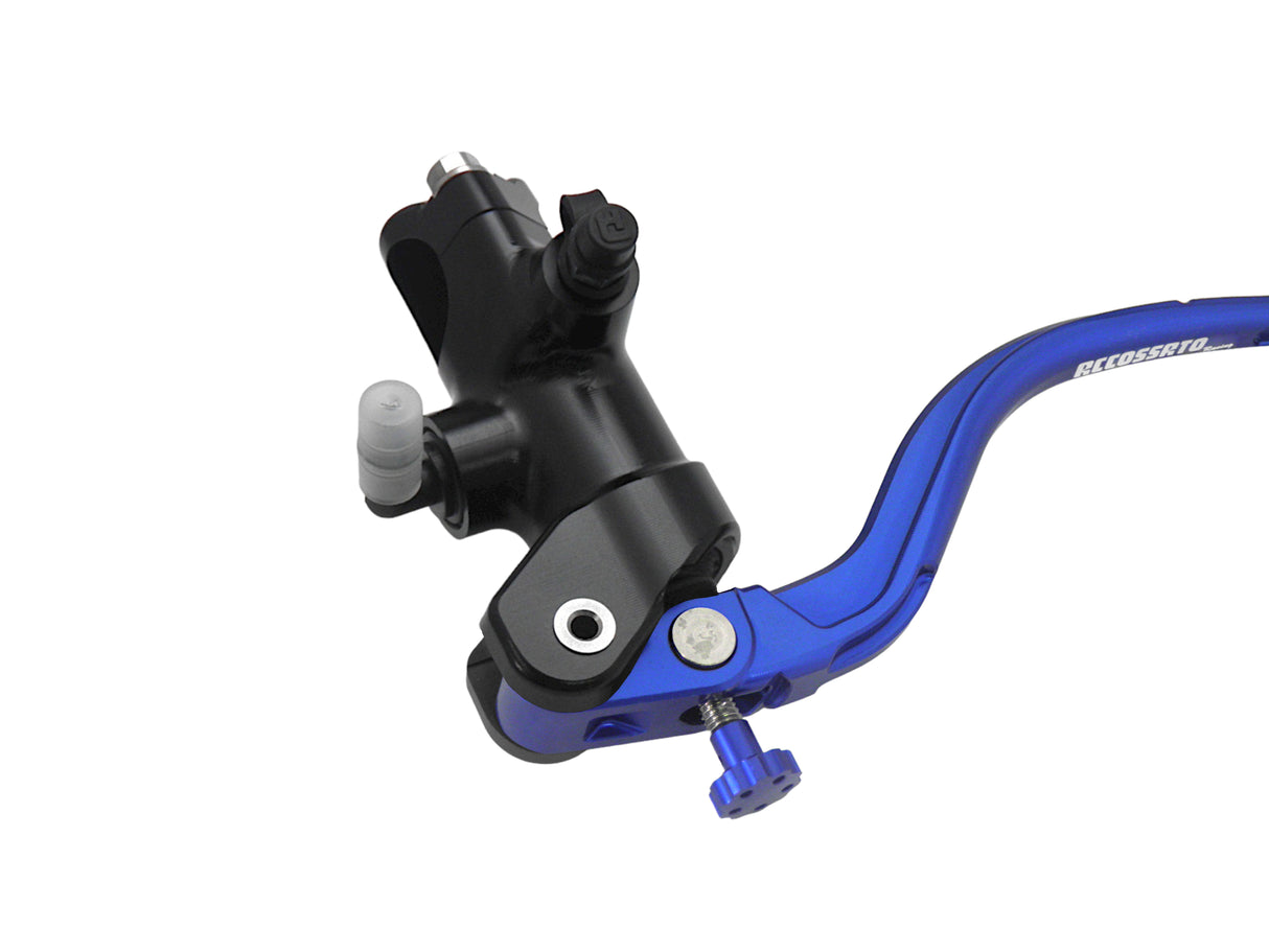 Pompa Frizione Radiale Accossato 16x18 Con Corpo Pompa Anodizzato Nero E Leva Fissa Colorata (Pomello+Leva)