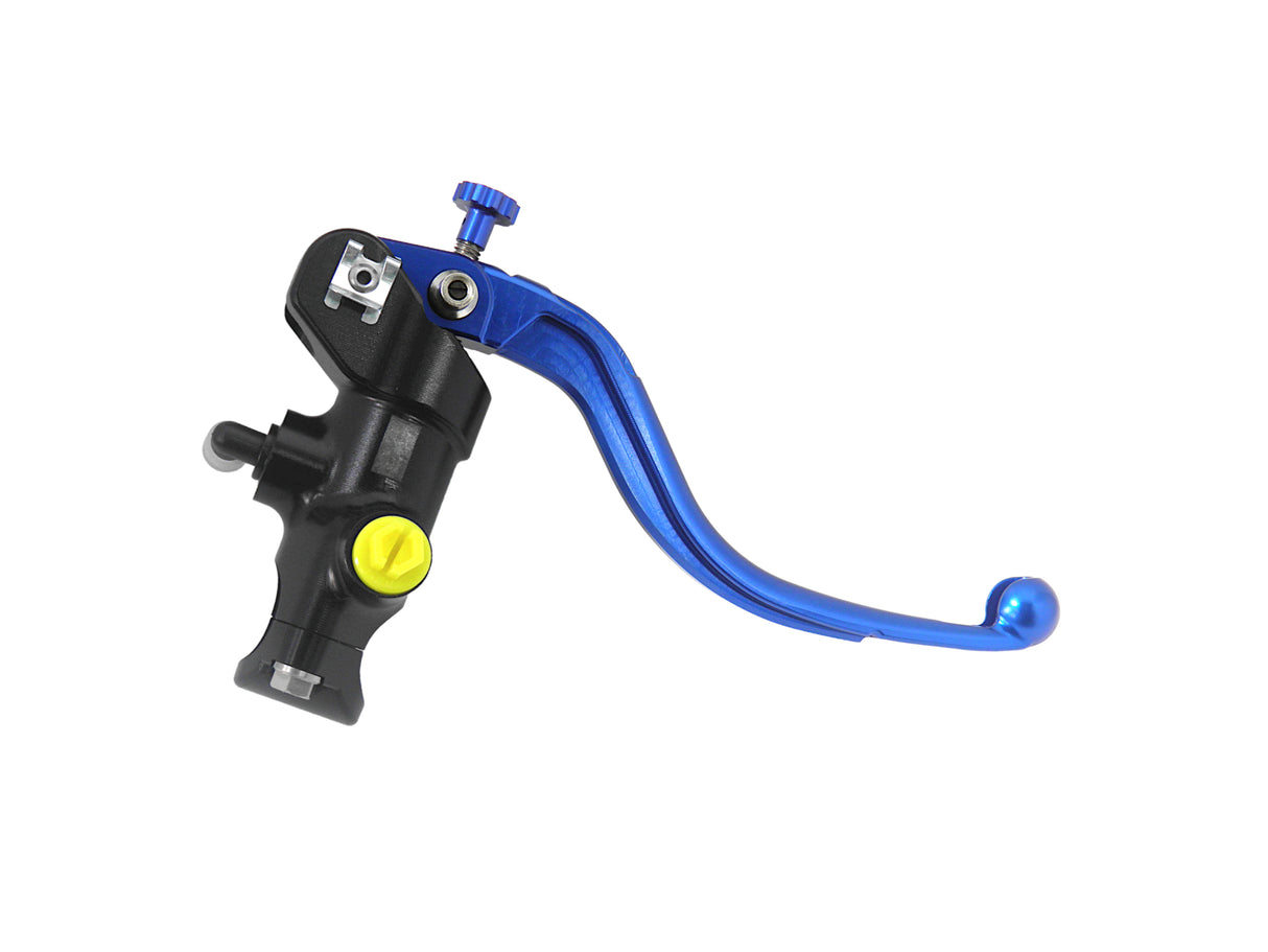 Pompa Frizione Radiale Accossato 16x18 Con Corpo Pompa Anodizzato Nero E Leva Fissa Colorata (Pomello+Leva)