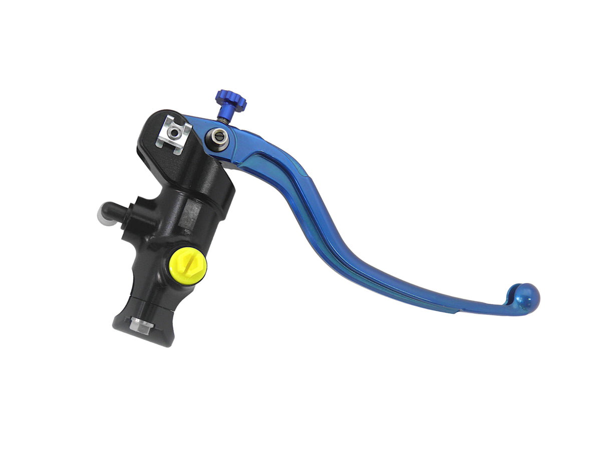 Pompa Frizione Radiale Accossato 16x18 Con Corpo Pompa Anodizzato Nero E Leva Fissa Colorata (Pomello+Leva)