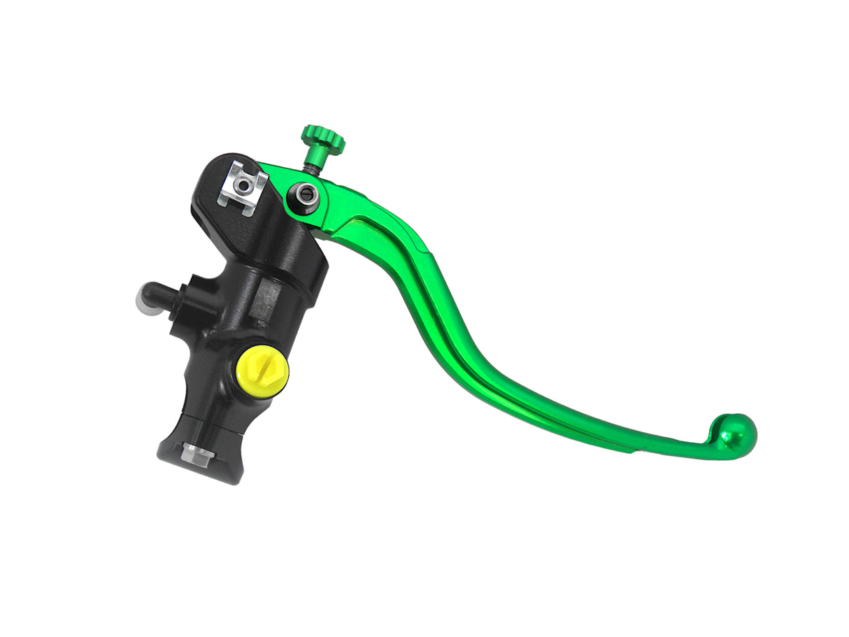 Pompa Frizione Radiale Accossato 16x18 Con Corpo Pompa Anodizzato Nero E Leva Fissa Colorata (Pomello+Leva)