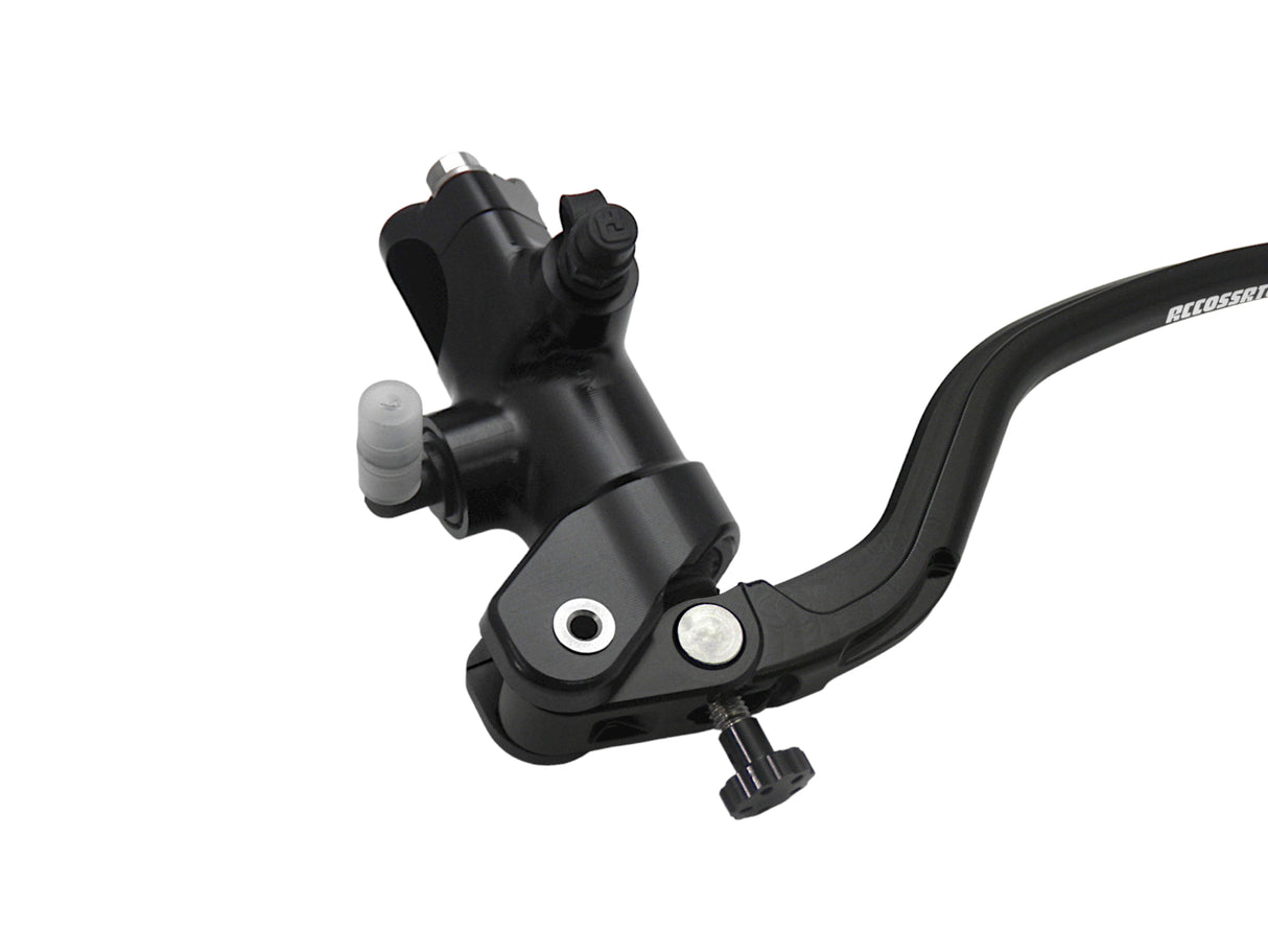 Pompa Frizione Radiale Accossato 16x18 Con Corpo Pompa Anodizzato Nero E Leva Fissa Colorata (Pomello+Leva)