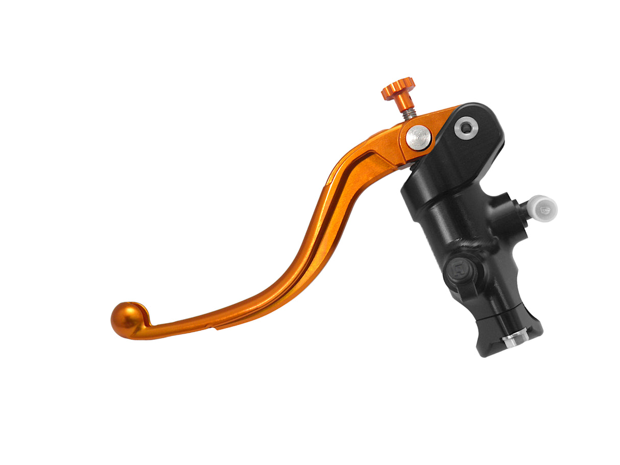 Pompa Frizione Radiale Accossato 16x18 Con Corpo Pompa Anodizzato Nero E Leva Fissa Colorata (Pomello+Leva)