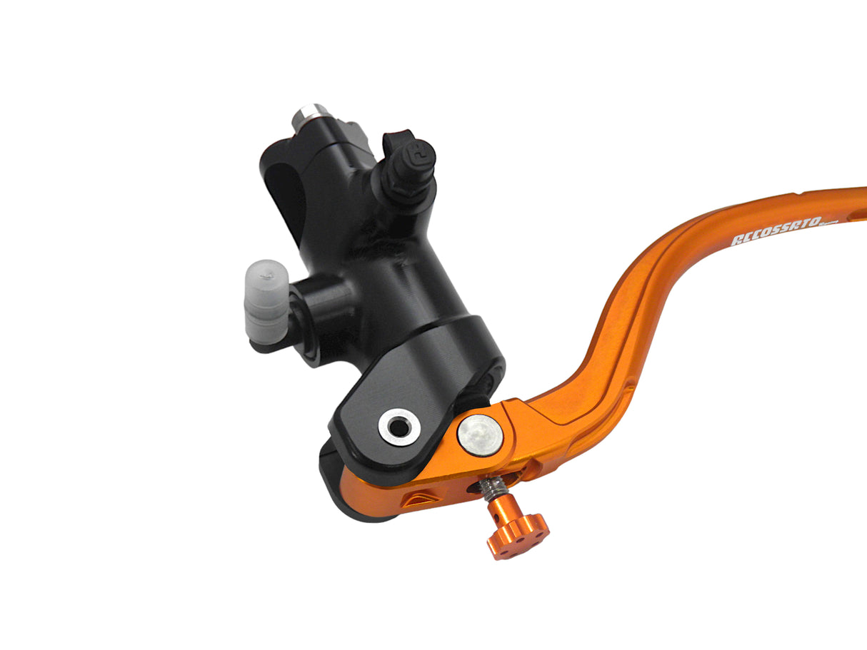 Pompa Frizione Radiale Accossato 16x18 Con Corpo Pompa Anodizzato Nero E Leva Fissa Colorata (Pomello+Leva)