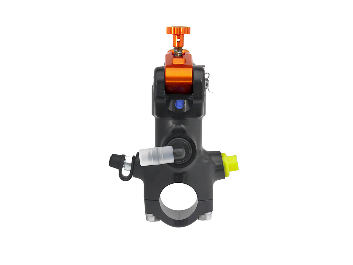 Pompa Frizione Radiale Accossato 16x18 Con Corpo Pompa Anodizzato Nero E Leva Fissa Colorata (Pomello+Leva)