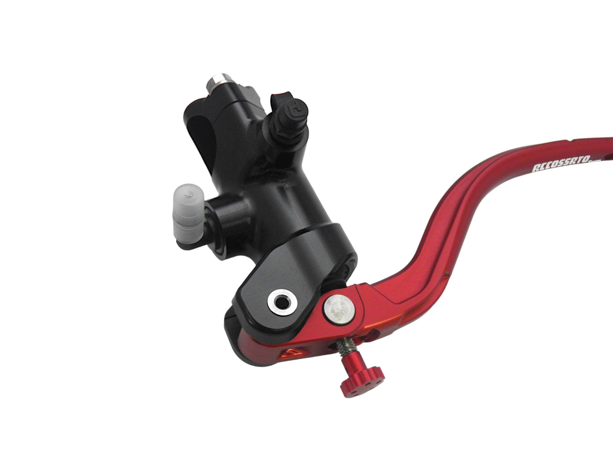 Pompa Frizione Radiale Accossato 16x18 Con Corpo Pompa Anodizzato Nero E Leva Fissa Colorata (Pomello+Leva)