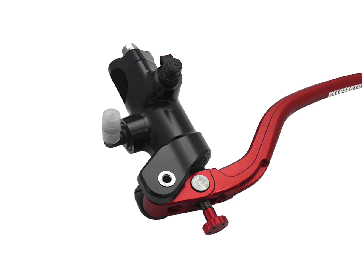 Pompa Frizione Radiale Accossato 16x18 Con Corpo Pompa Anodizzato Nero E Leva Fissa Colorata (Pomello+Leva)