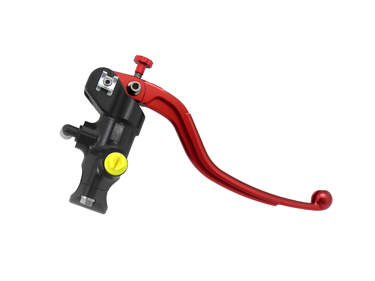 Pompa Frizione Radiale Accossato 16x18 Con Corpo Pompa Anodizzato Nero E Leva Fissa Colorata (Pomello+Leva)