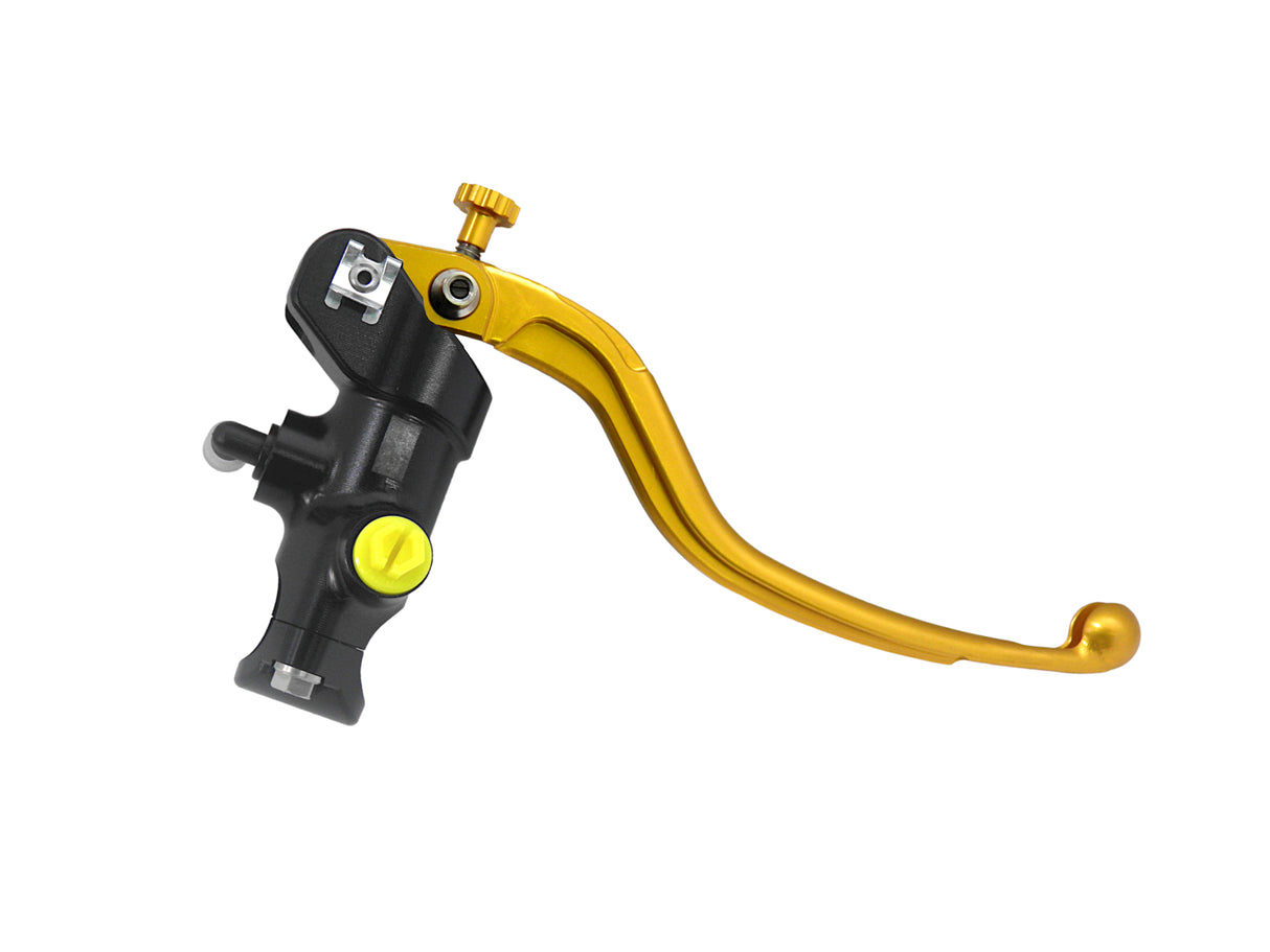 Pompa Frizione Radiale Accossato 16x18 Con Corpo Pompa Anodizzato Nero E Leva Fissa Colorata (Pomello+Leva)