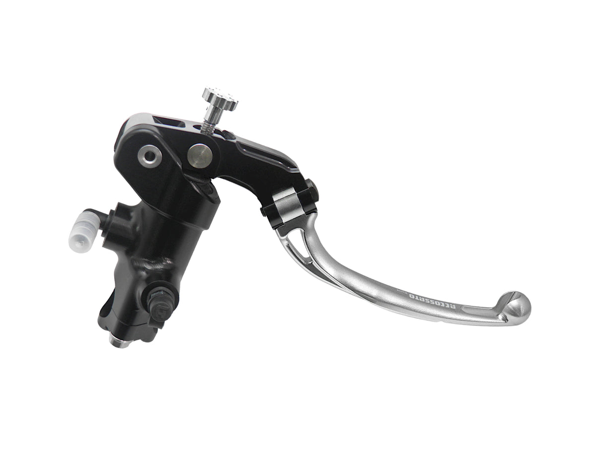 Pompa Freno Radiale Accossato 16x16 Con Corpo Pompa Anodizzato Nero E Leva Snodata Colorata (Pomello+Leva)