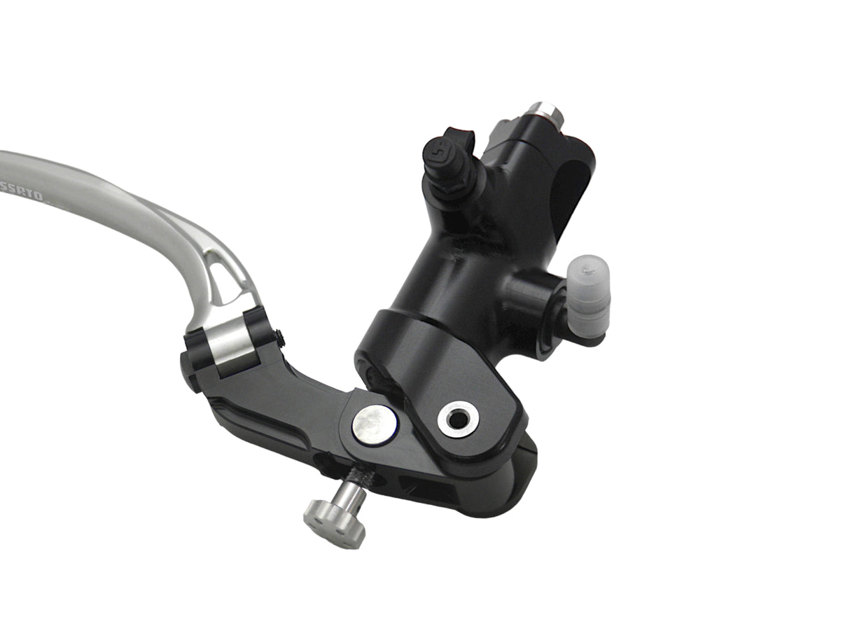 Pompa Freno Radiale Accossato 16x16 Con Corpo Pompa Anodizzato Nero E Leva Snodata Colorata (Pomello+Leva)