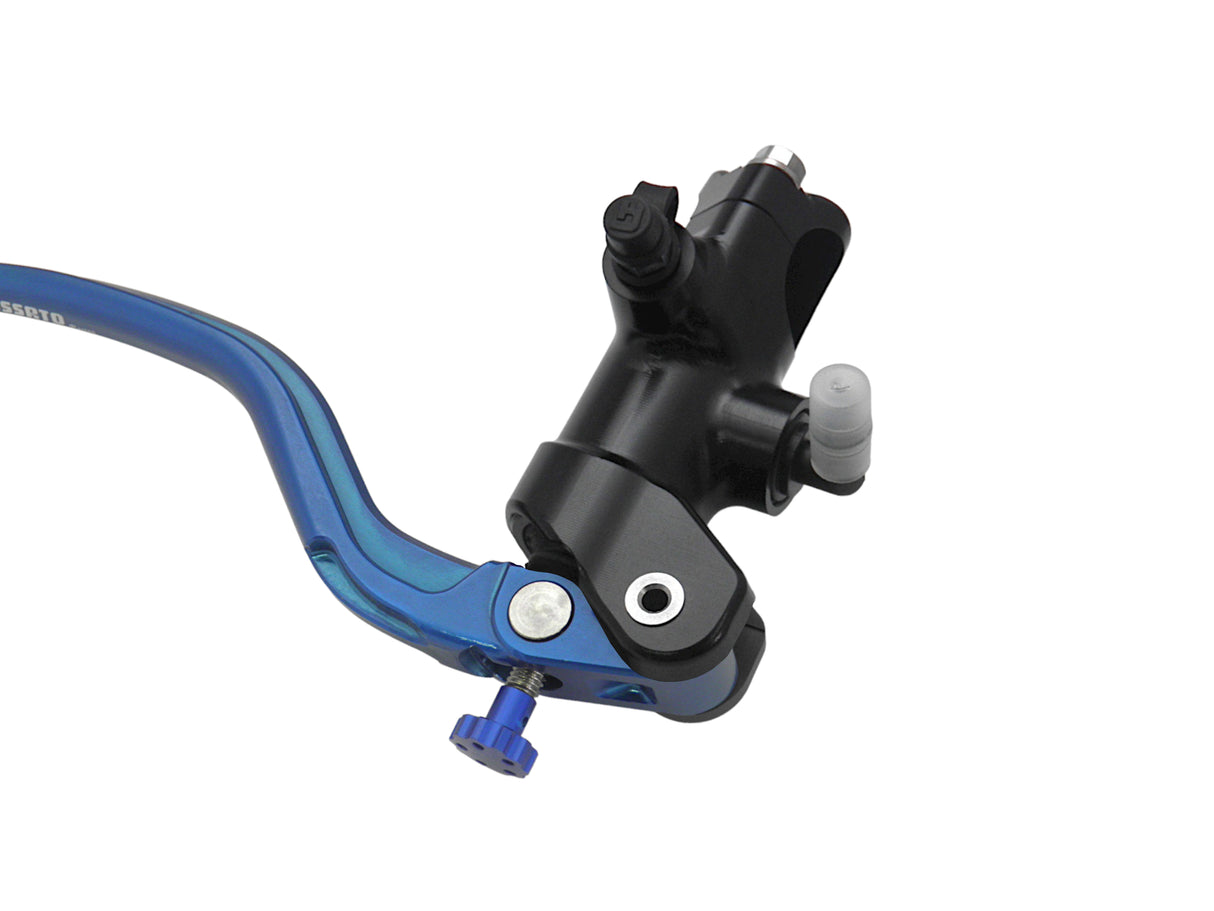 Pompa Freno Radiale Accossato 16x16 Con Corpo Pompa Anodizzato Nero E Leva Fissa Colorata (Pomello+Leva)