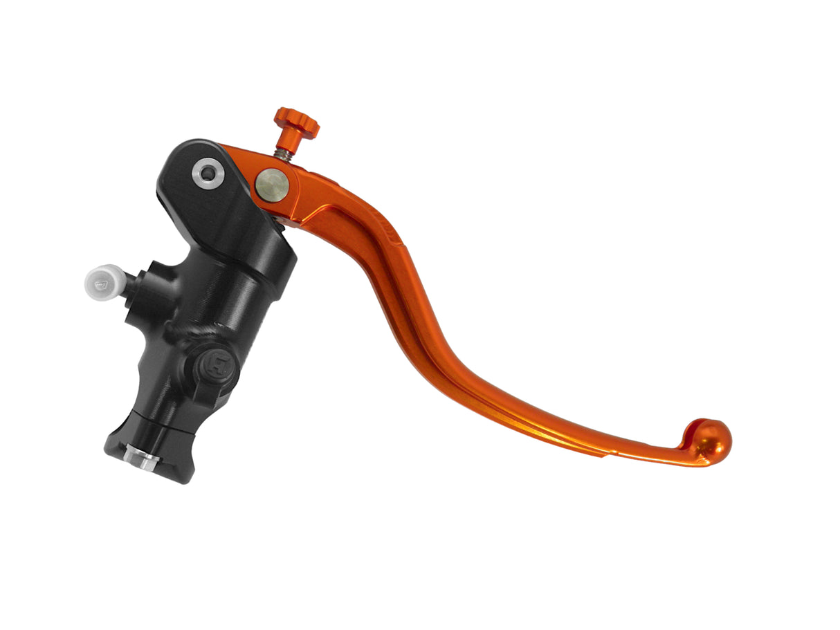 Pompa Freno Radiale Accossato 16x16 Con Corpo Pompa Anodizzato Nero E Leva Fissa Colorata (Pomello+Leva)