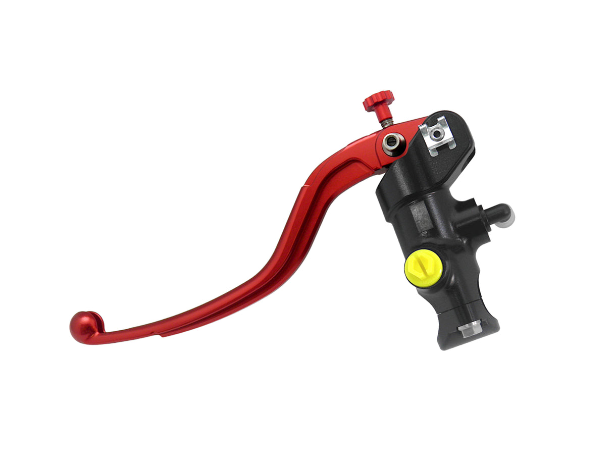 Pompa Freno Radiale Accossato 16x16 Con Corpo Pompa Anodizzato Nero E Leva Fissa Colorata (Pomello+Leva)