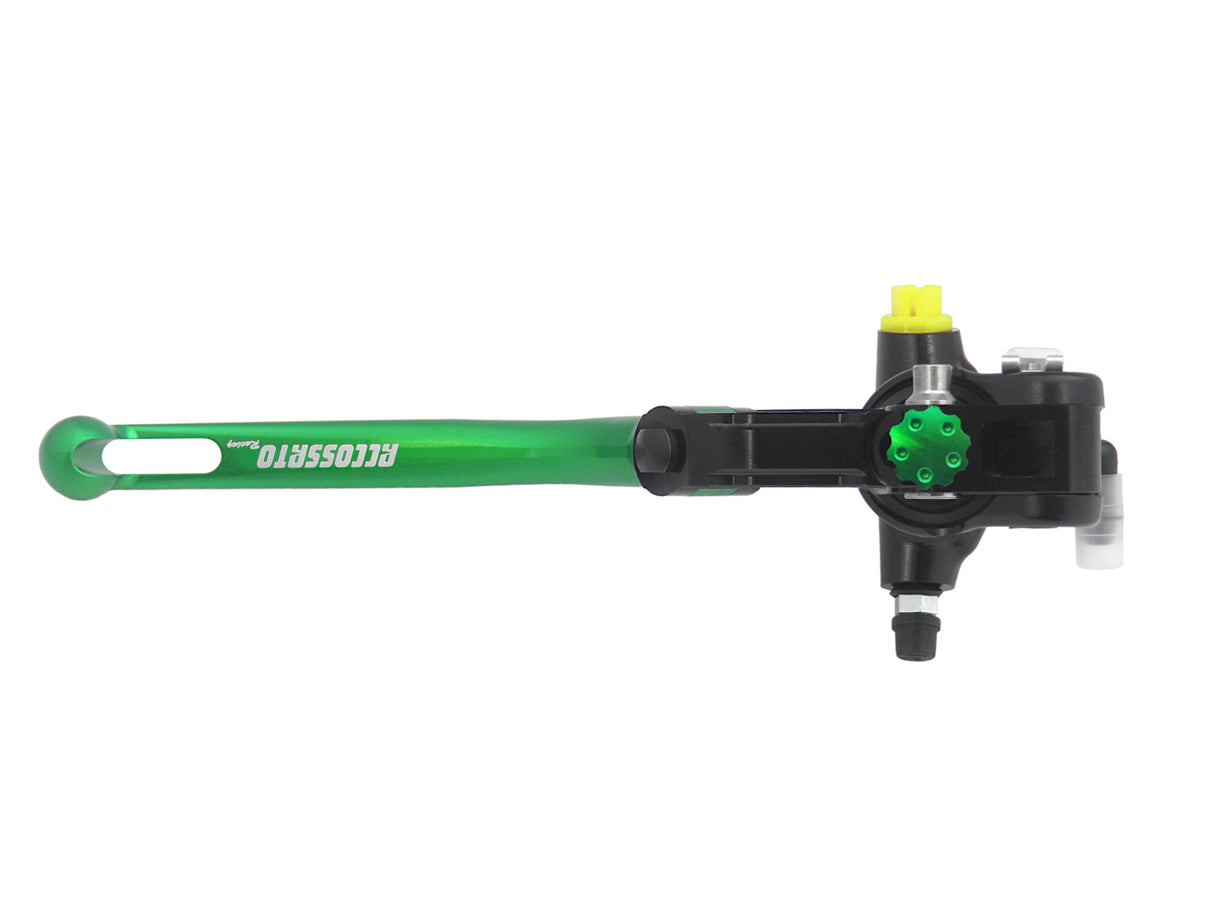 Pompa Frizione Radiale Accossato 19x20 Con Corpo Pompa Anodizzato Nero E Leva Snodata Colorata (Pomello+Leva)