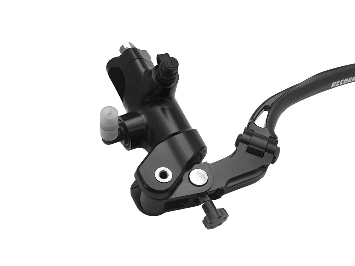 Pompa Frizione Radiale Accossato 19x20 Con Corpo Pompa Anodizzato Nero E Leva Snodata Colorata (Pomello+Leva)