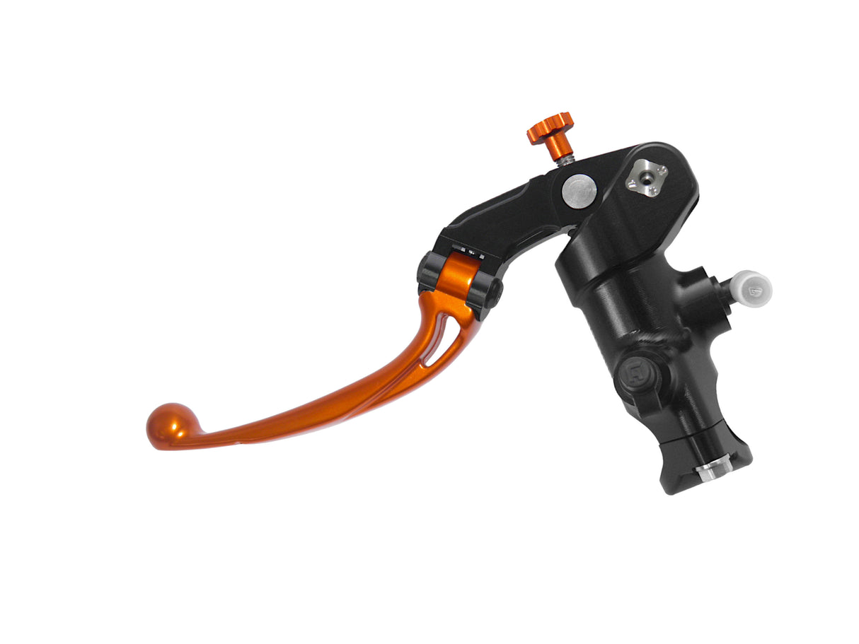 Pompa Frizione Radiale Accossato 19x20 Con Corpo Pompa Anodizzato Nero E Leva Snodata Colorata (Pomello+Leva)