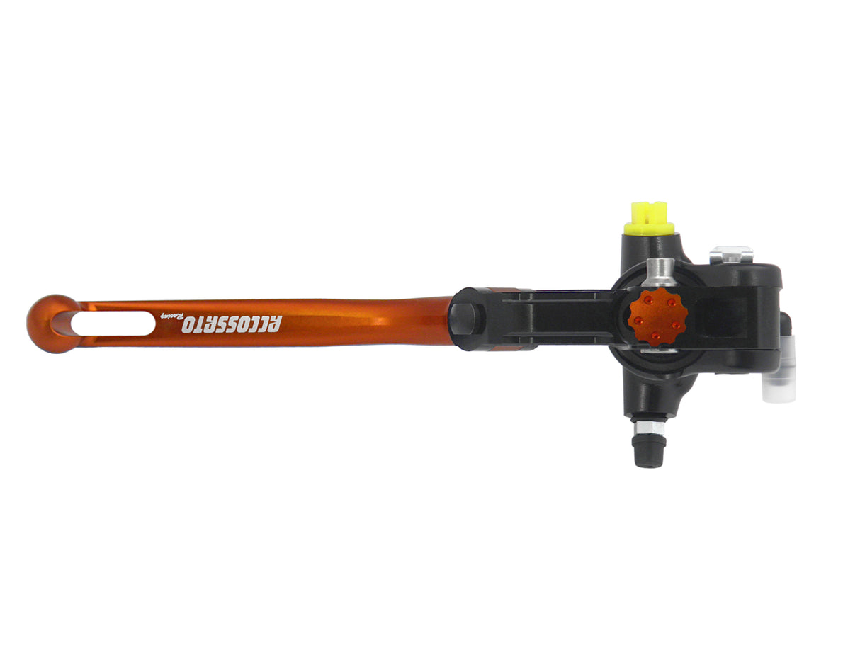 Pompa Frizione Radiale Accossato 19x20 Con Corpo Pompa Anodizzato Nero E Leva Snodata Colorata (Pomello+Leva)