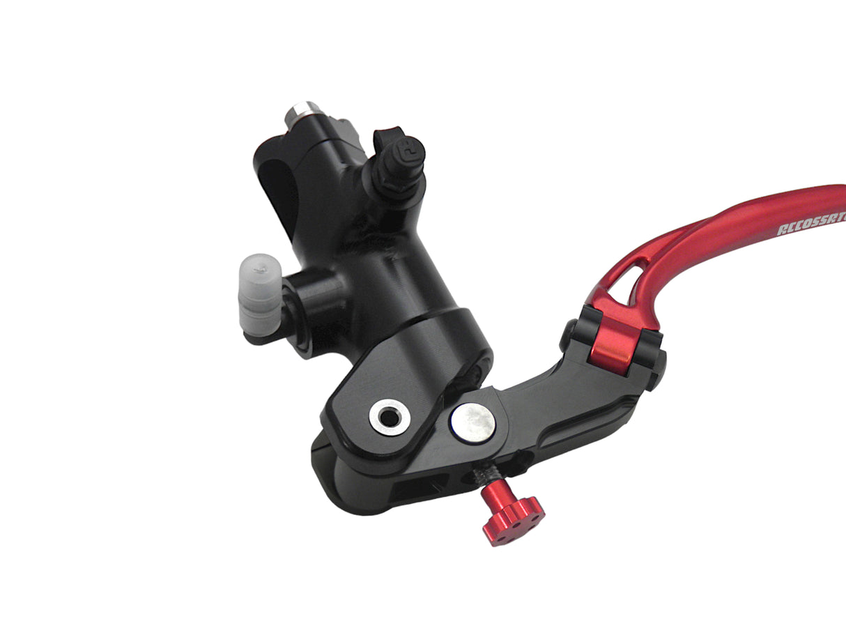 Pompa Frizione Radiale Accossato 19x20 Con Corpo Pompa Anodizzato Nero E Leva Snodata Colorata (Pomello+Leva)