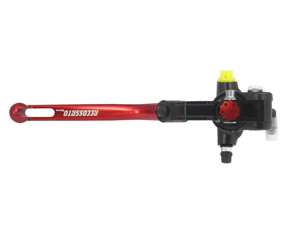 Pompa Frizione Radiale Accossato 19x20 Con Corpo Pompa Anodizzato Nero E Leva Snodata Colorata (Pomello+Leva)