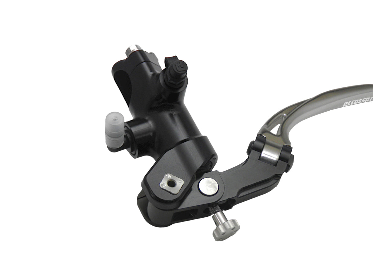 Pompa Frizione Radiale Accossato 19x20 Con Corpo Pompa Anodizzato Nero E Leva Snodata Colorata (Pomello+Leva)