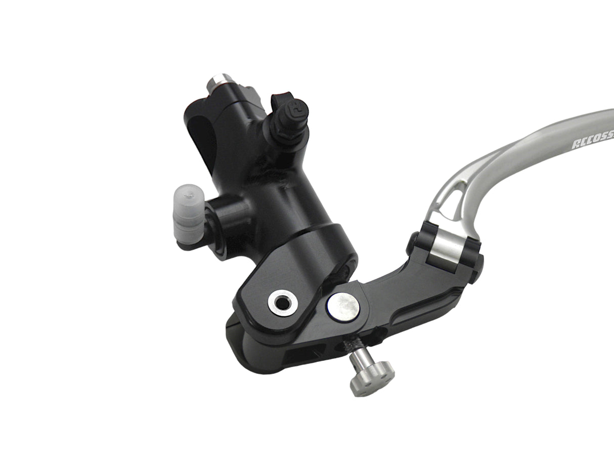 Pompa Frizione Radiale Accossato 19x20 Con Corpo Pompa Anodizzato Nero E Leva Snodata Colorata (Pomello+Leva)