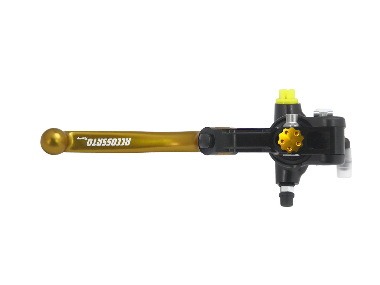 Pompa Frizione Radiale Accossato 19x20 Con Corpo Pompa Anodizzato Nero E Leva Snodata Colorata (Pomello+Leva)