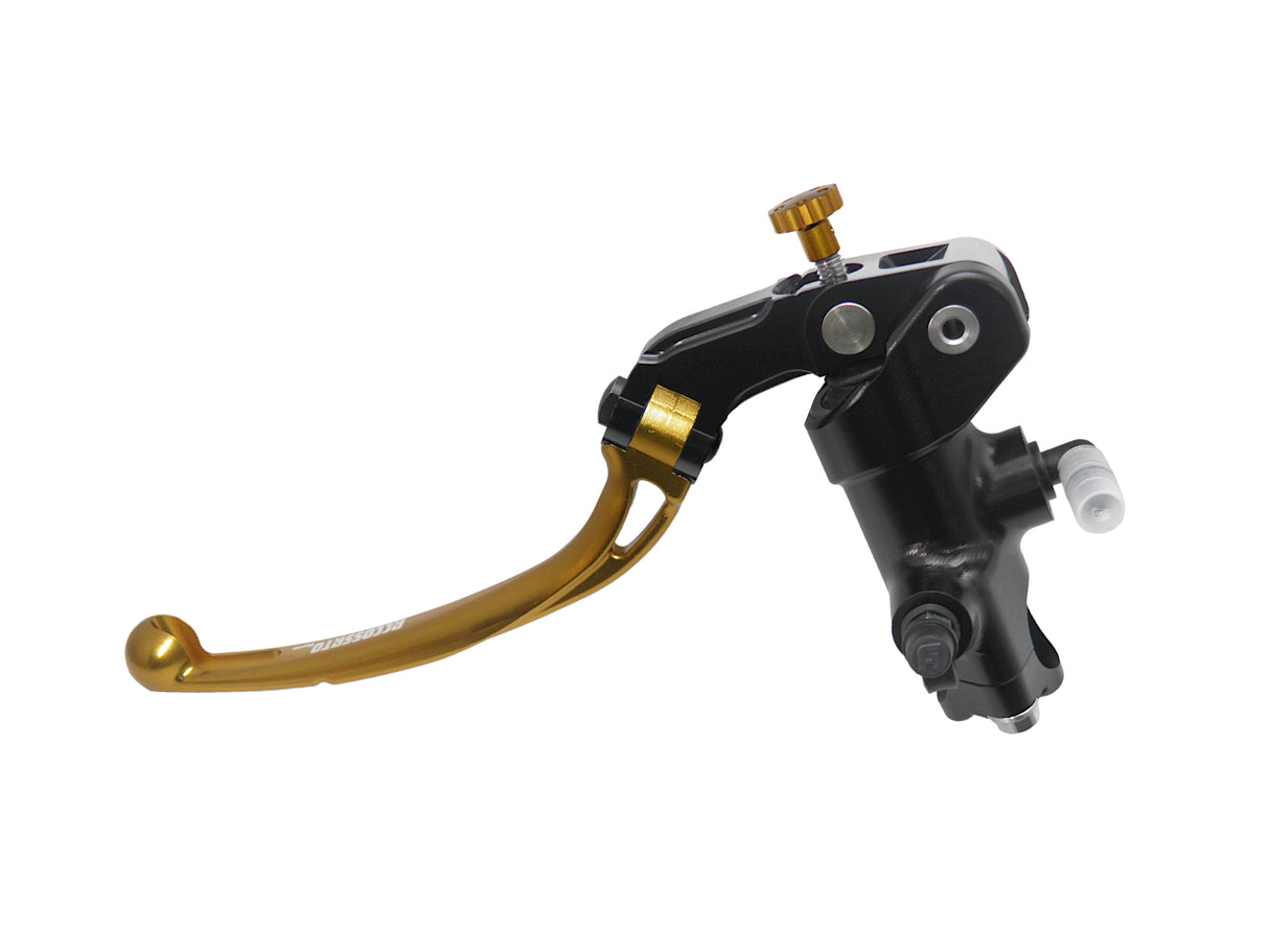 Pompa Frizione Radiale Accossato 19x20 Con Corpo Pompa Anodizzato Nero E Leva Snodata Colorata (Pomello+Leva)