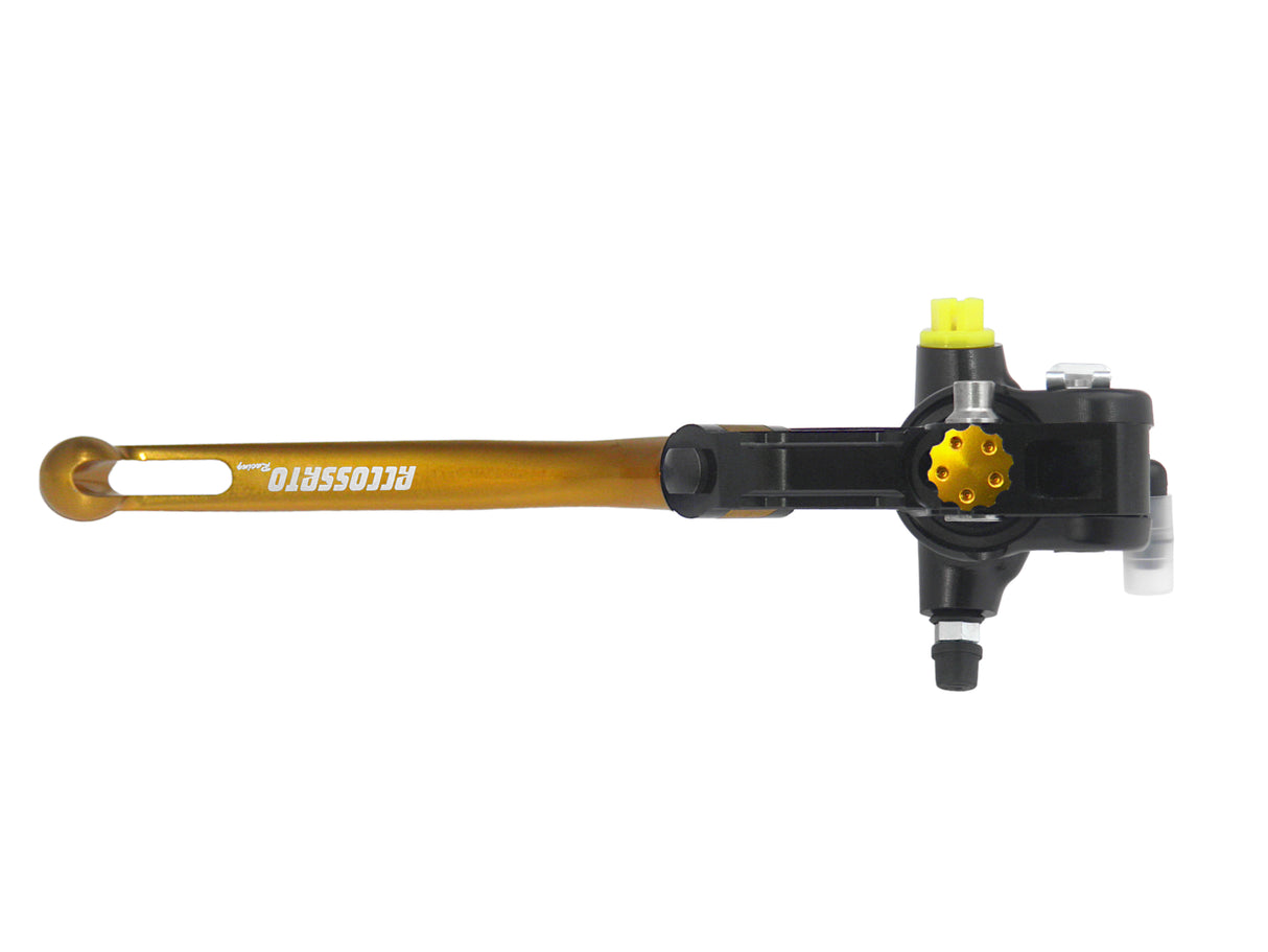 Pompa Frizione Radiale Accossato 19x20 Con Corpo Pompa Anodizzato Nero E Leva Snodata Colorata (Pomello+Leva)