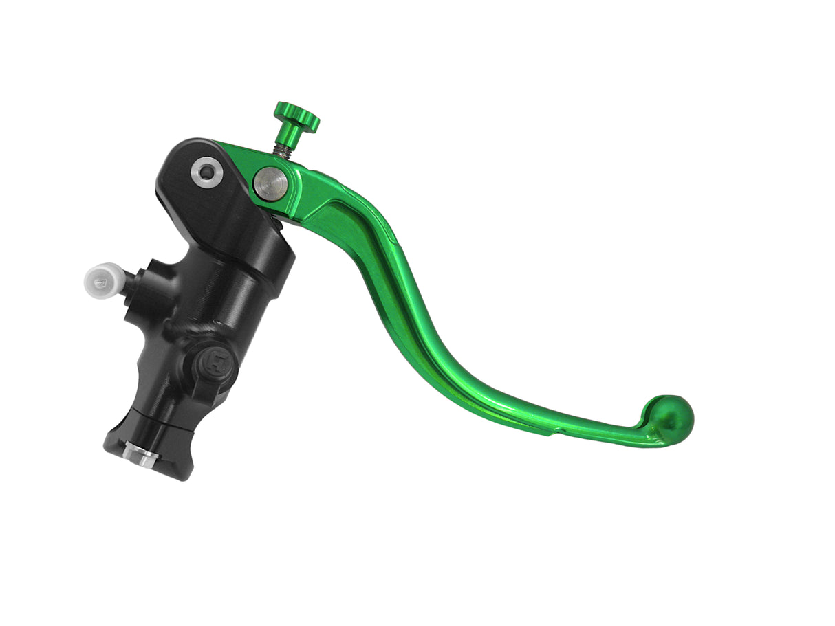 Pompa Freno Radiale Accossato 19x19 Con Corpo Pompa Anodizzato Nero E Leva Fissa Colorata (Pomello+Leva)