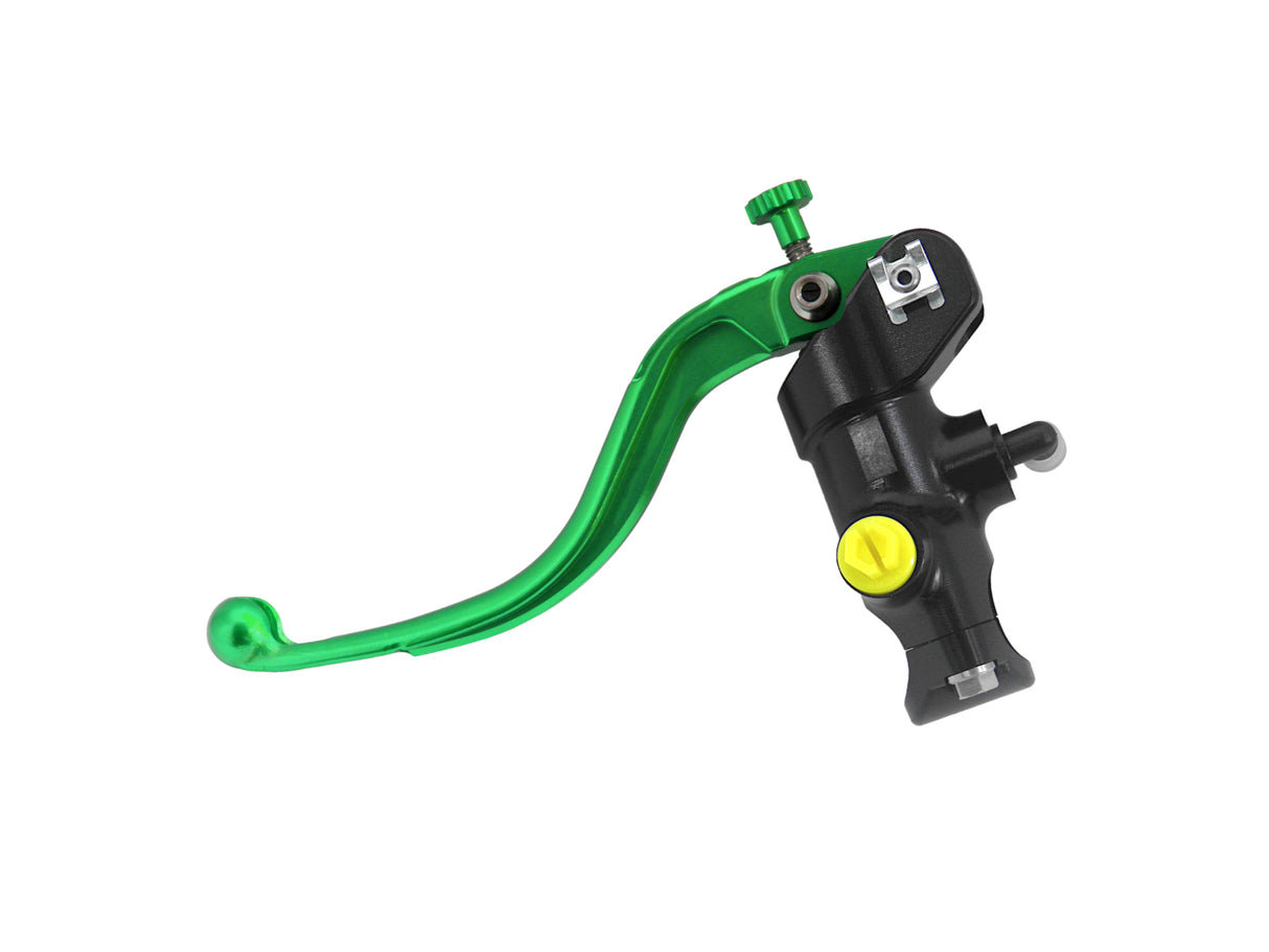 Pompa Freno Radiale Accossato 19x19 Con Corpo Pompa Anodizzato Nero E Leva Fissa Colorata (Pomello+Leva)