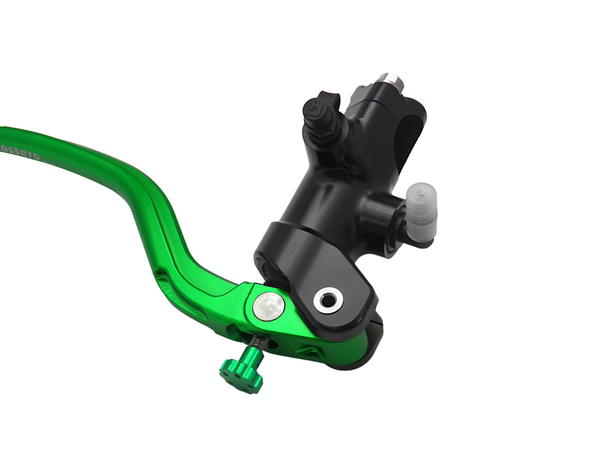 Pompa Freno Radiale Accossato 19x19 Con Corpo Pompa Anodizzato Nero E Leva Fissa Colorata (Pomello+Leva)