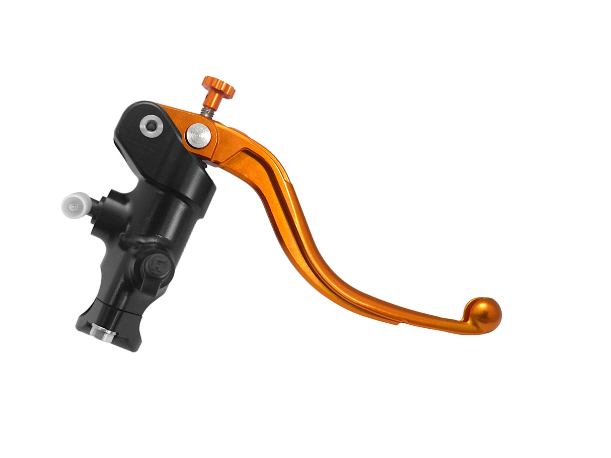 Pompa Freno Radiale Accossato 19x19 Con Corpo Pompa Anodizzato Nero E Leva Fissa Colorata (Pomello+Leva)