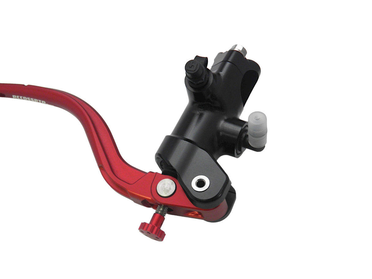 Pompa Freno Radiale Accossato 19x19 Con Corpo Pompa Anodizzato Nero E Leva Fissa Colorata (Pomello+Leva)