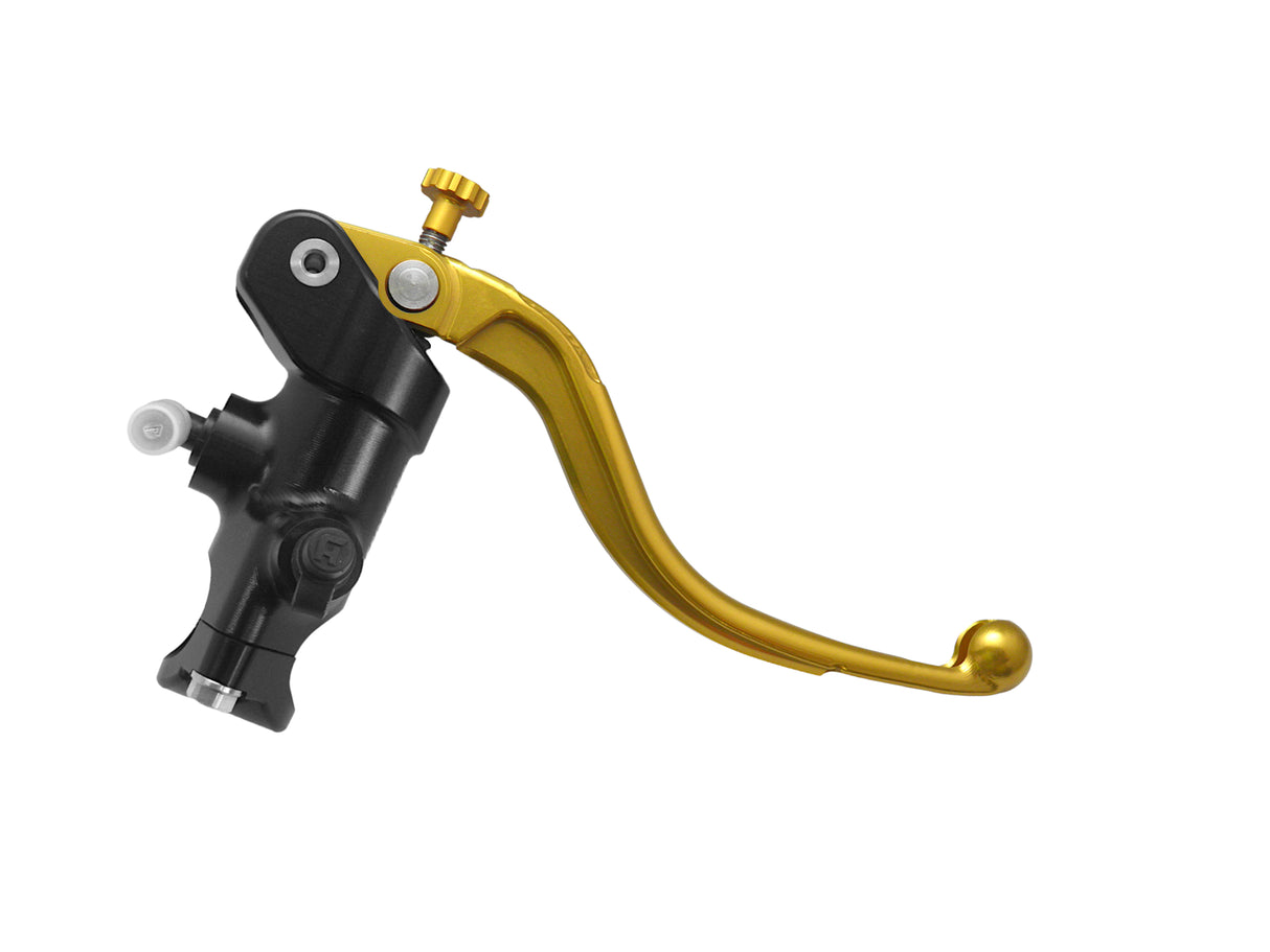 Pompa Freno Radiale Accossato 19x19 Con Corpo Pompa Anodizzato Nero E Leva Fissa Colorata (Pomello+Leva)