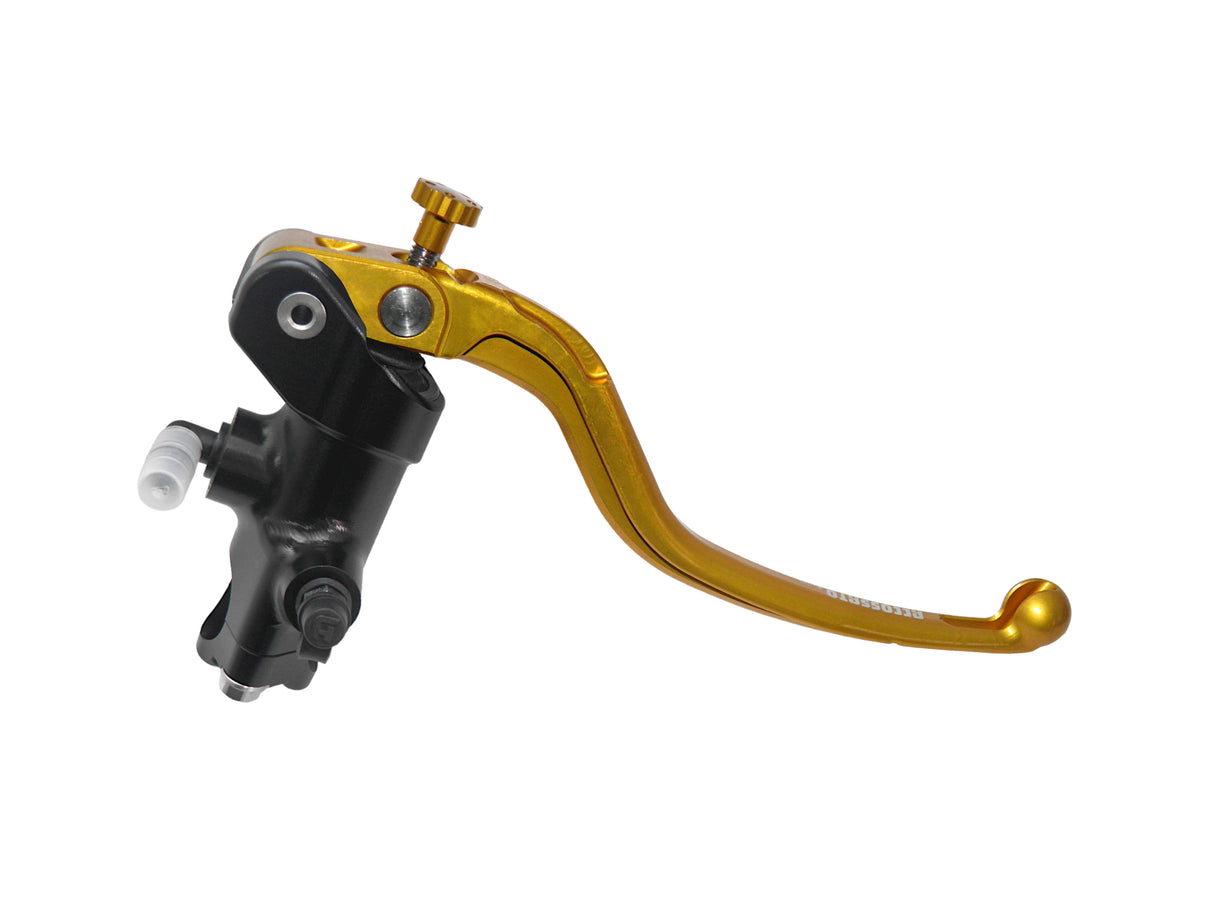 Pompa Freno Radiale Accossato 19x19 Con Corpo Pompa Anodizzato Nero E Leva Fissa Colorata (Pomello+Leva)