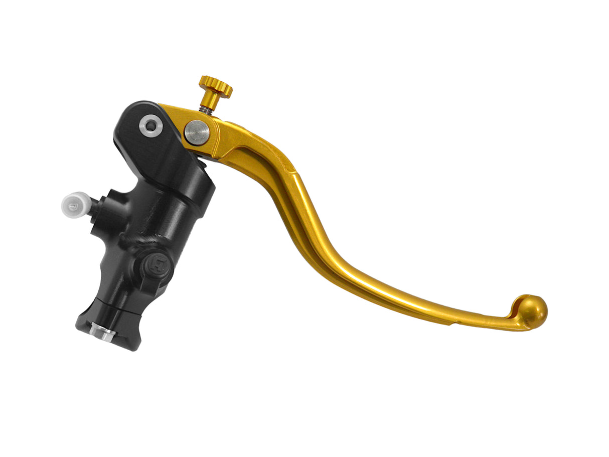 Pompa Freno Radiale Accossato 19x19 Con Corpo Pompa Anodizzato Nero E Leva Fissa Colorata (Pomello+Leva)