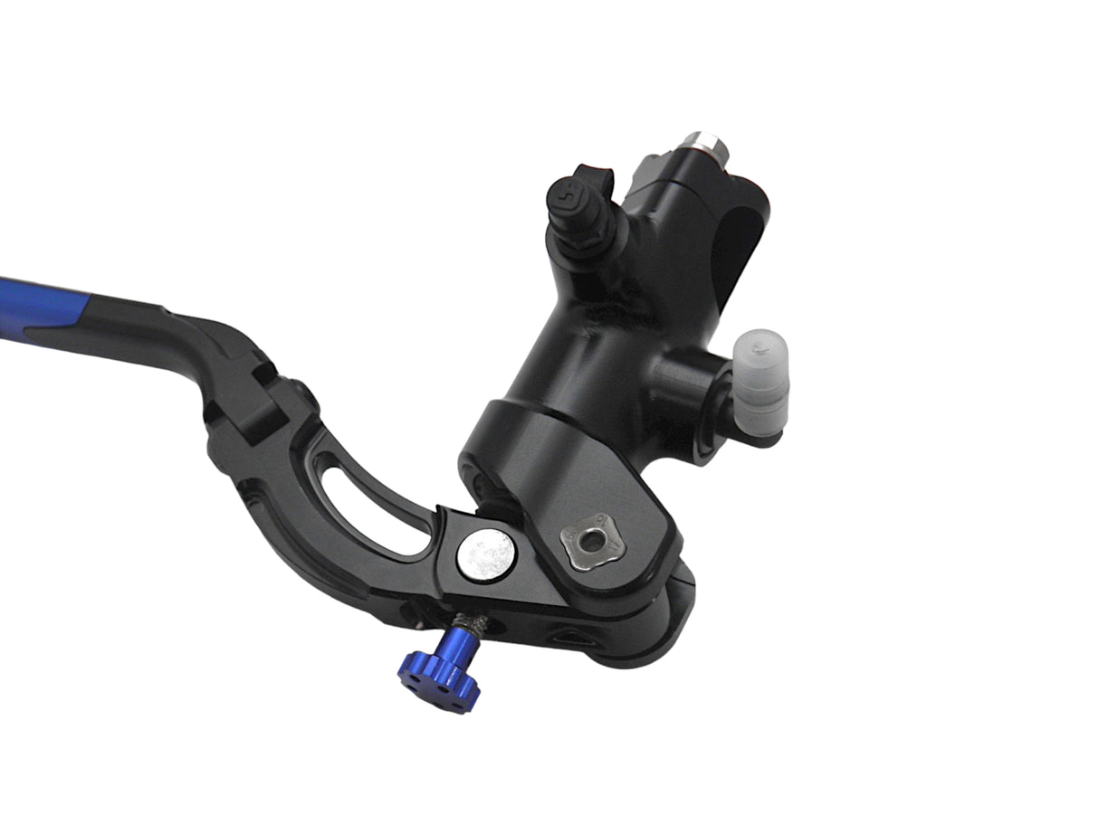 Pompa Freno Radiale Accossato PRS 19x17-18-19 Con Corpo Pompa Anodizzato Nero E Leva Revolution Colorata (Pomello+Inserto)