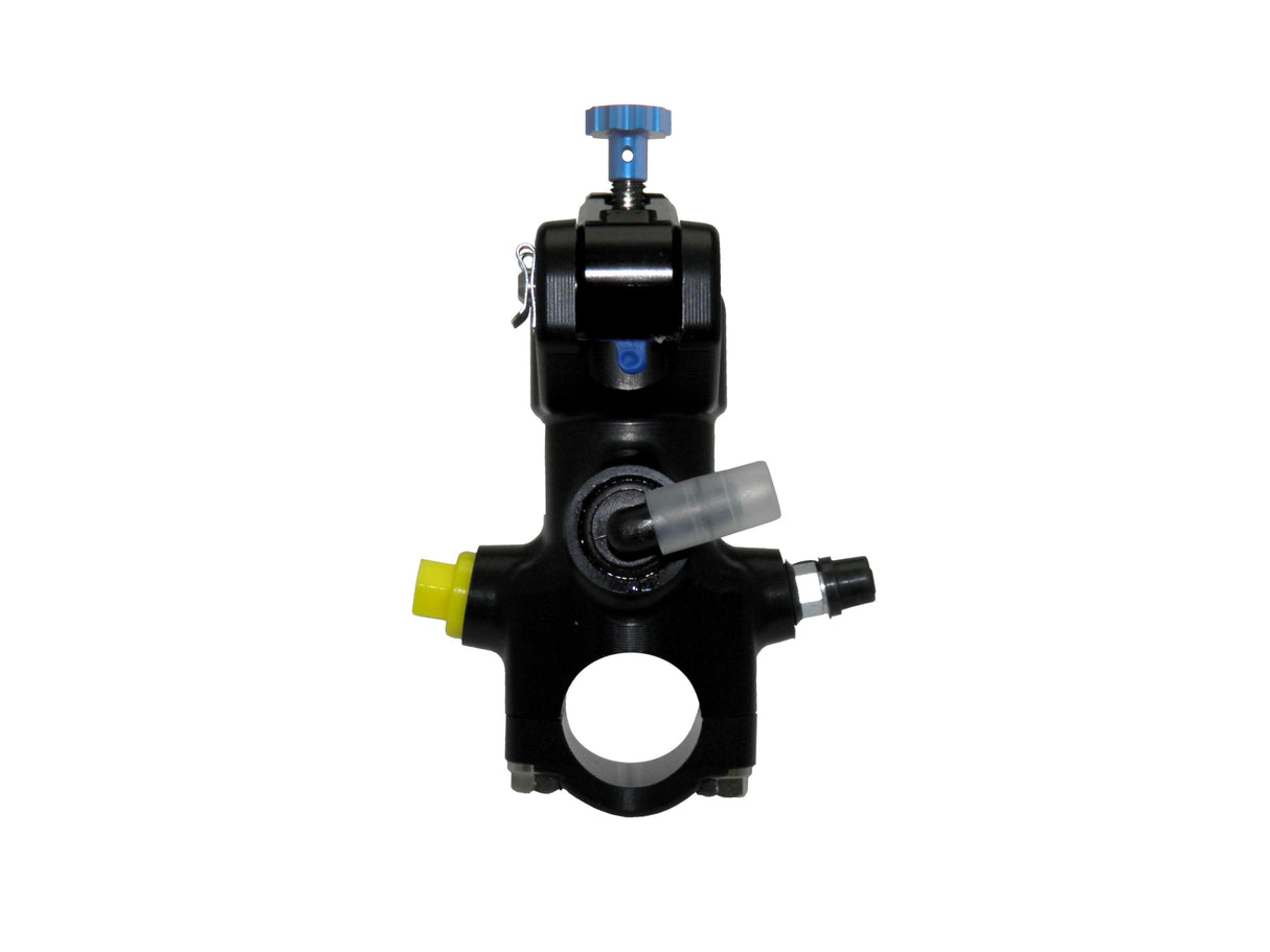 Pompa Freno Radiale Accossato PRS 16x17-18-19 Con Corpo Pompa Anodizzato Nero E Leva Revolution Colorata (Pomello+Inserto)