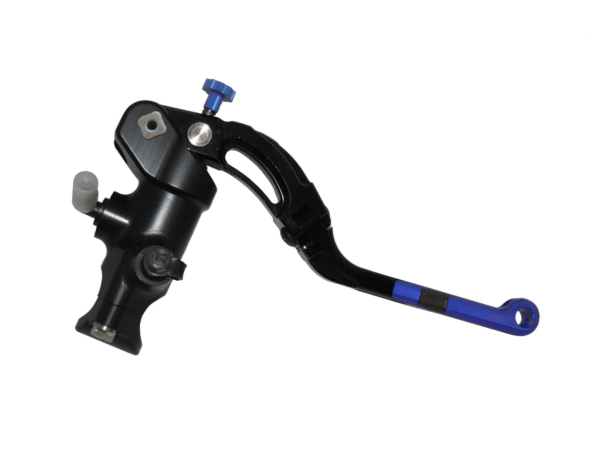 Pompa Freno Radiale Accossato PRS 16x17-18-19 Con Corpo Pompa Anodizzato Nero E Leva Revolution Colorata (Pomello+Inserto)