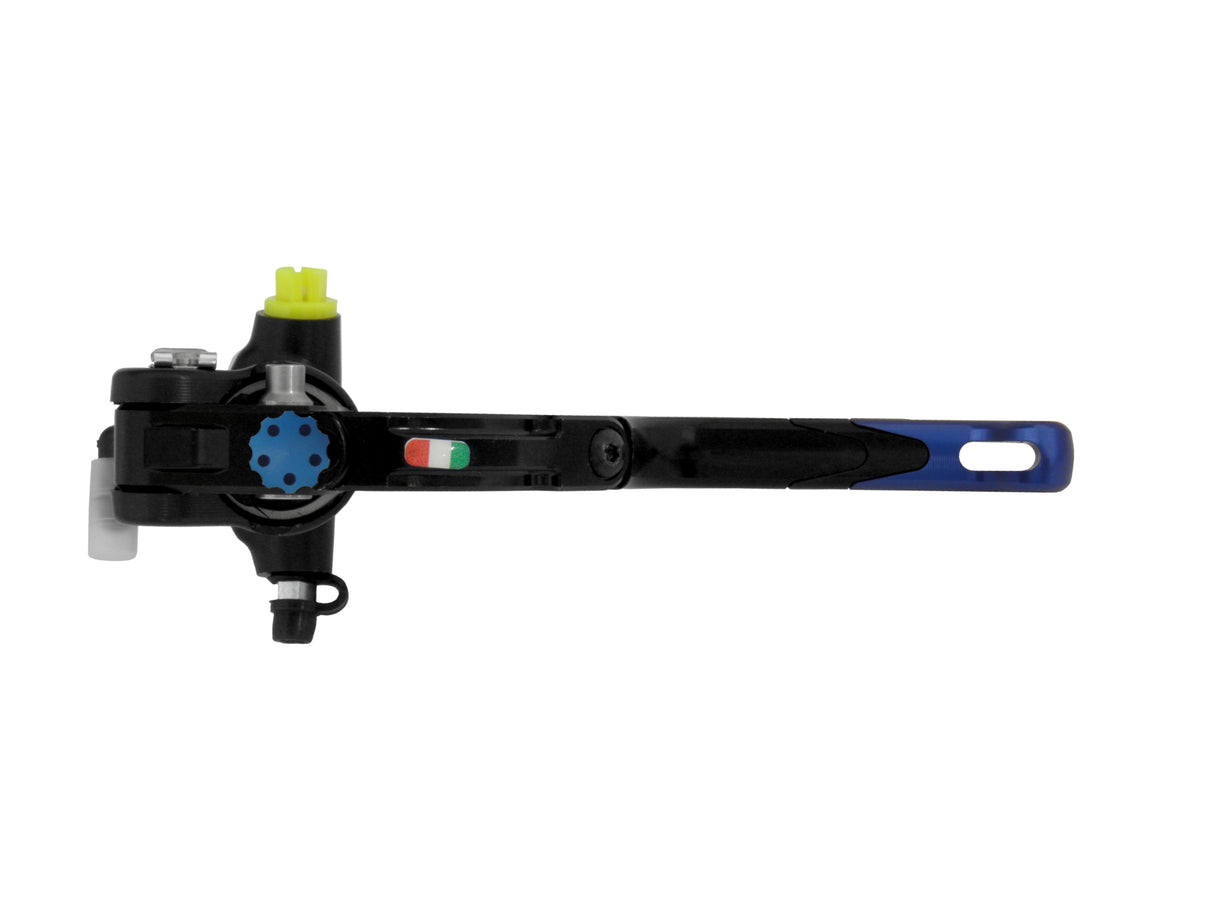 Pompa Freno Radiale Accossato PRS 16x17-18-19 Con Corpo Pompa Anodizzato Nero E Leva Revolution Colorata (Pomello+Inserto)