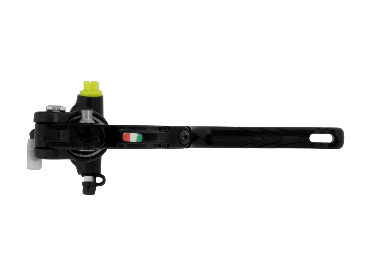 Pompa Freno Radiale Accossato PRS 16x17-18-19 Con Corpo Pompa Anodizzato Nero E Leva Revolution Colorata (Pomello+Inserto)