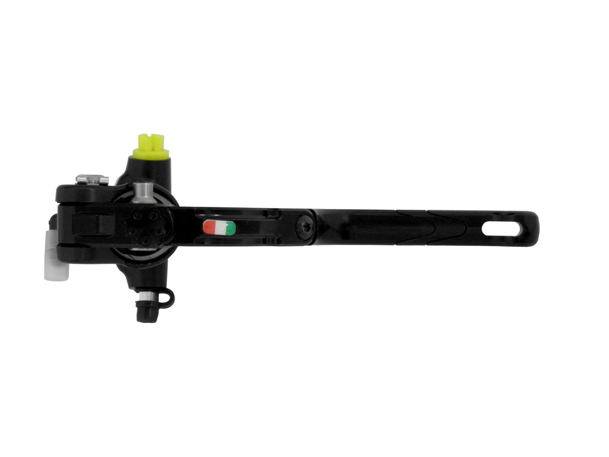 Pompa Freno Radiale Accossato PRS 16x17-18-19 Con Corpo Pompa Anodizzato Nero E Leva Revolution Colorata (Pomello+Inserto)