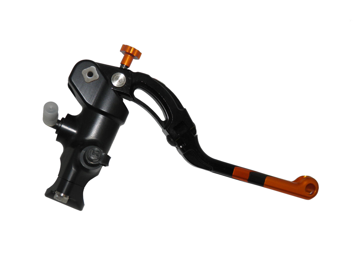 Pompa Freno Radiale Accossato PRS 16x17-18-19 Con Corpo Pompa Anodizzato Nero E Leva Revolution Colorata (Pomello+Inserto)