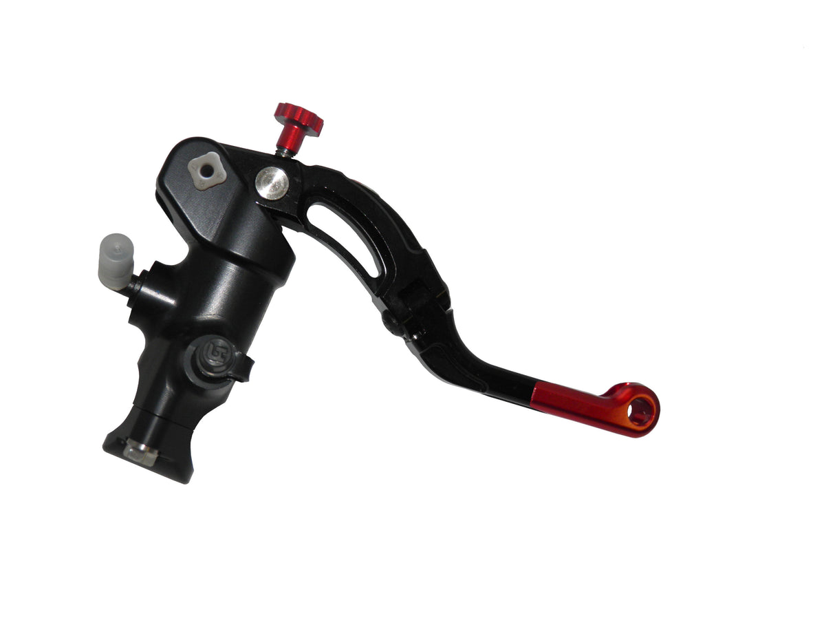 Pompa Freno Radiale Accossato PRS 16x17-18-19 Con Corpo Pompa Anodizzato Nero E Leva Revolution Colorata (Pomello+Inserto)