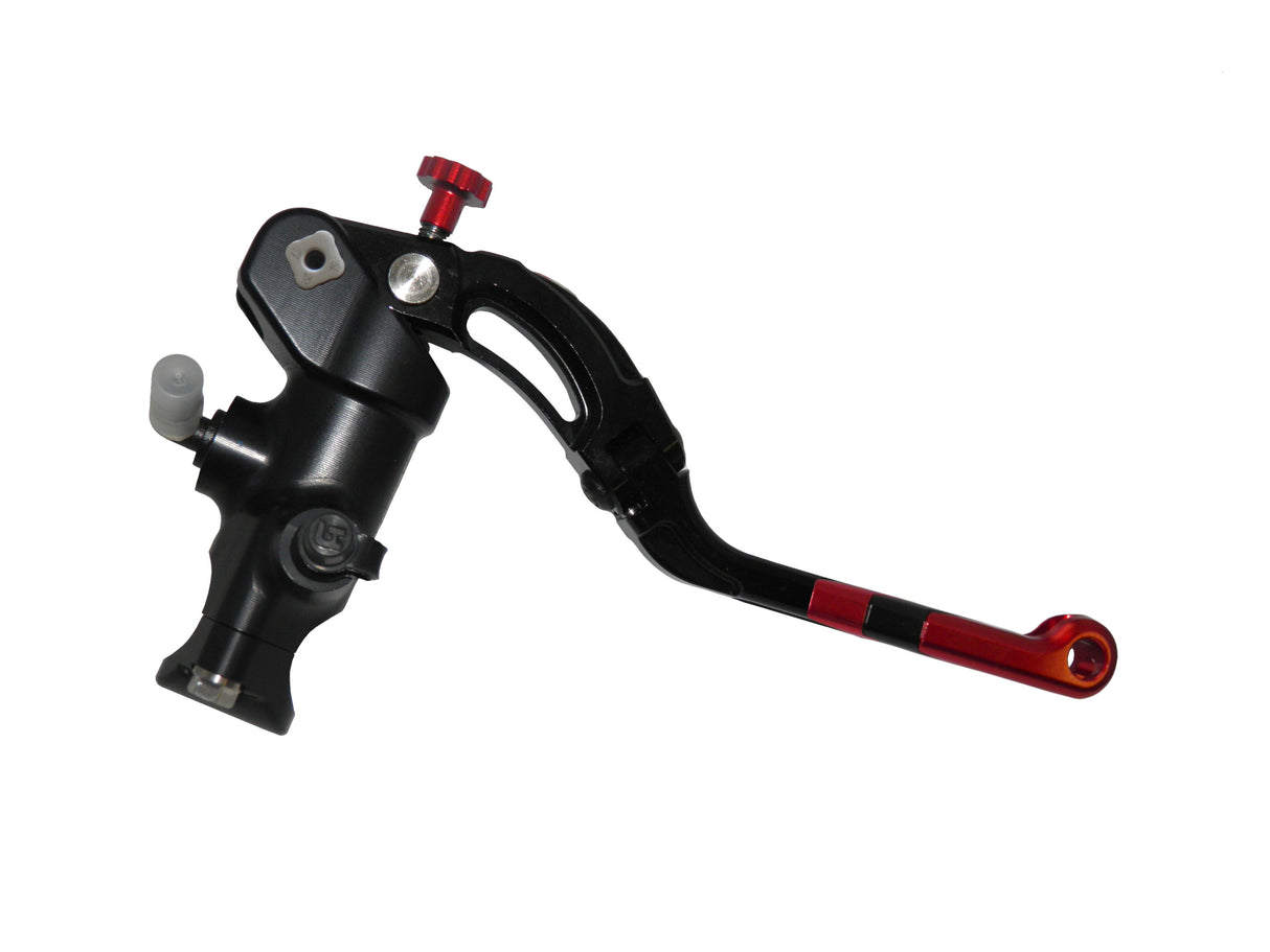 Pompa Freno Radiale Accossato PRS 16x17-18-19 Con Corpo Pompa Anodizzato Nero E Leva Revolution Colorata (Pomello+Inserto)